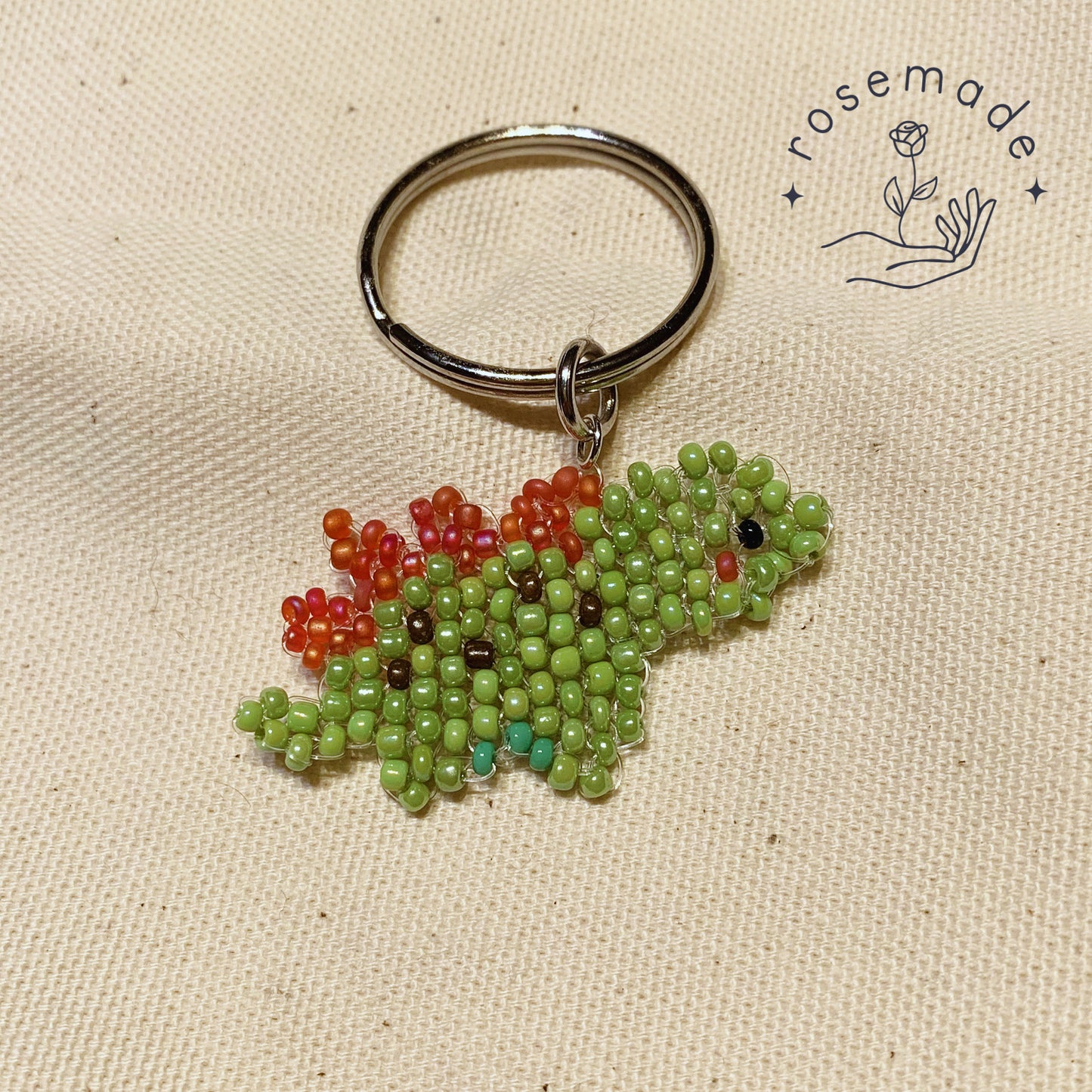 Cute dino keychain